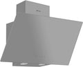 Wiggo Dunstabzugshaube 60 cm mit Display und LED-Beleuchtung Grau