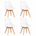 Wohnmöbel – 4er-Set, 43 × 41,5 × 83 cm, skandinavischer Stil, aus Buchenholz