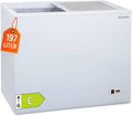 GastroHero Gefriertruhe ECO 200 I Tiefkühltruhe groß 197L I Kühltruhe abschließbar I Gefriergerät mit Glasschiebedeckel I -18°C bis -22°C