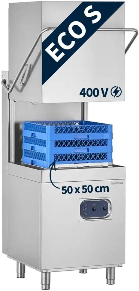 GastroHero Geschirrspüler HSME54S 400 V Silber