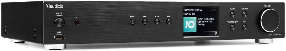 Audizio Adria Internetradio WLAN DAB Tuner Bluetooth Spotify Schwarz