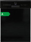 KKT Geschirrspüler DW60FSS 60 cm 7 Programme mit LED-Beleuchtung und höhenverstellbar Schwarz