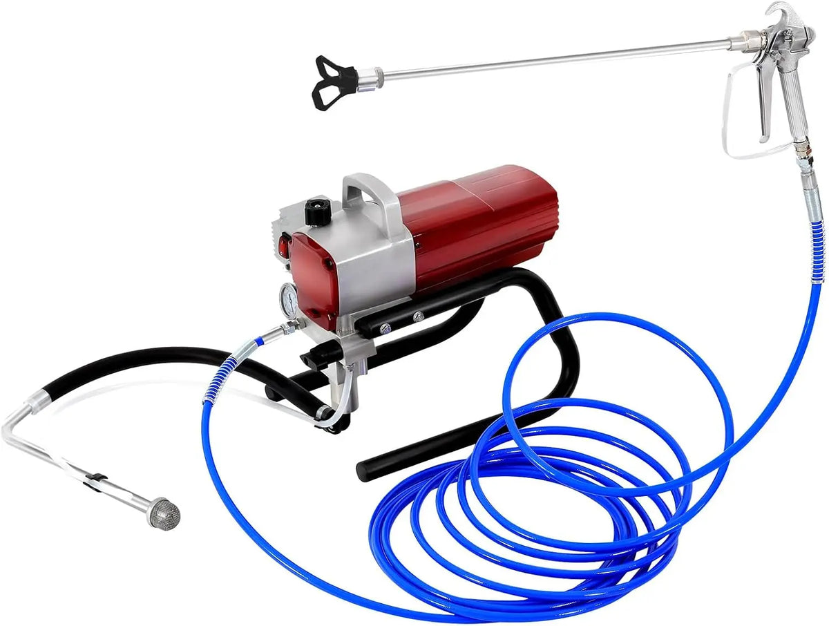 Airless Farbsprühgerät 1800W Farbsprühsystem mit Hochdruckrohr&Spritzpistole Airless-Wandfarbsprühgerät