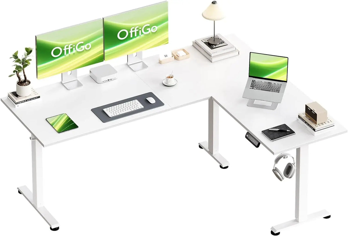 OffiGo Schreibtisch 120 cm mit höhenverstellbar