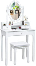 COSTWAY Schminktisch mit LED-Beleuchtung