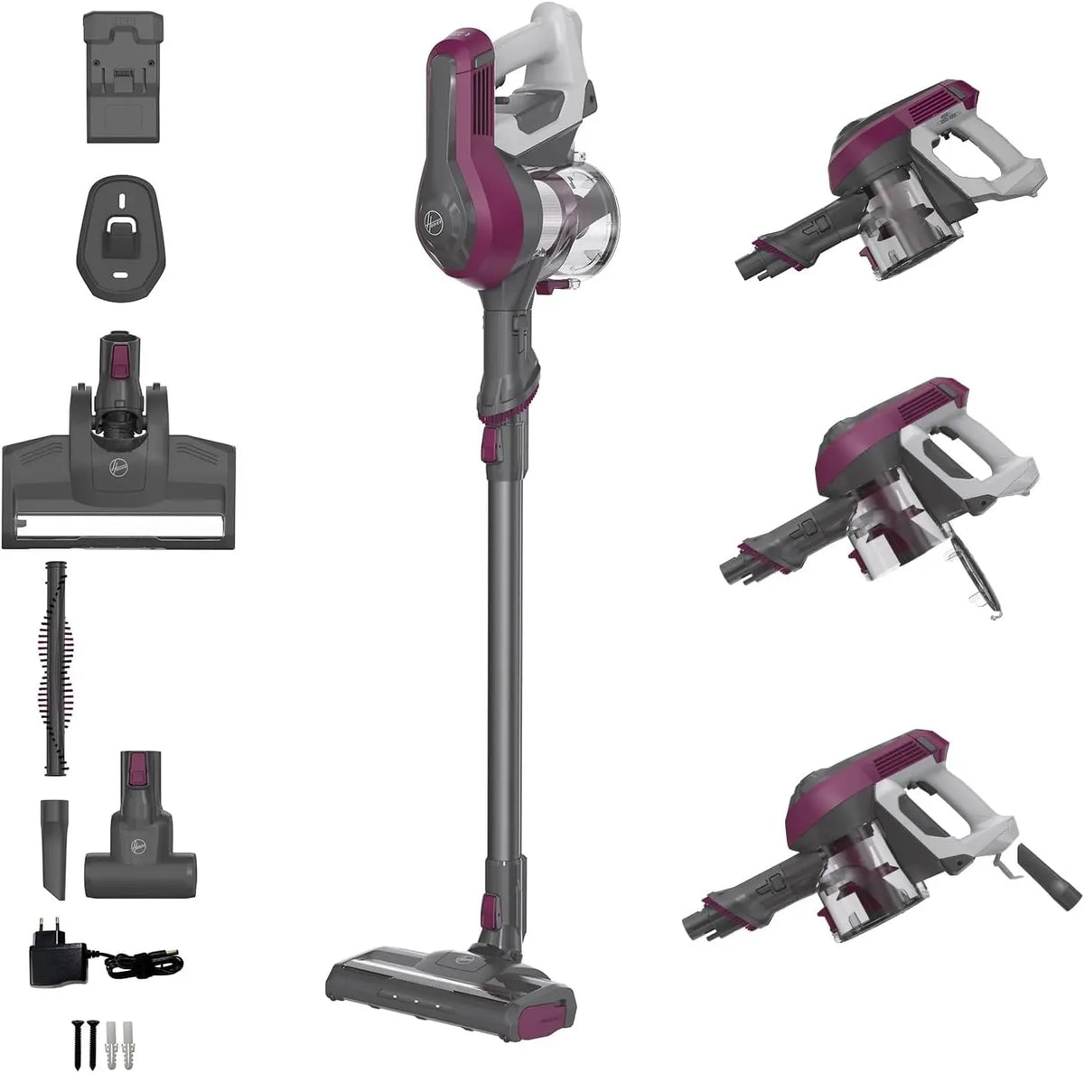 Hoover Staubsauger HF110P mit LED-Beleuchtung