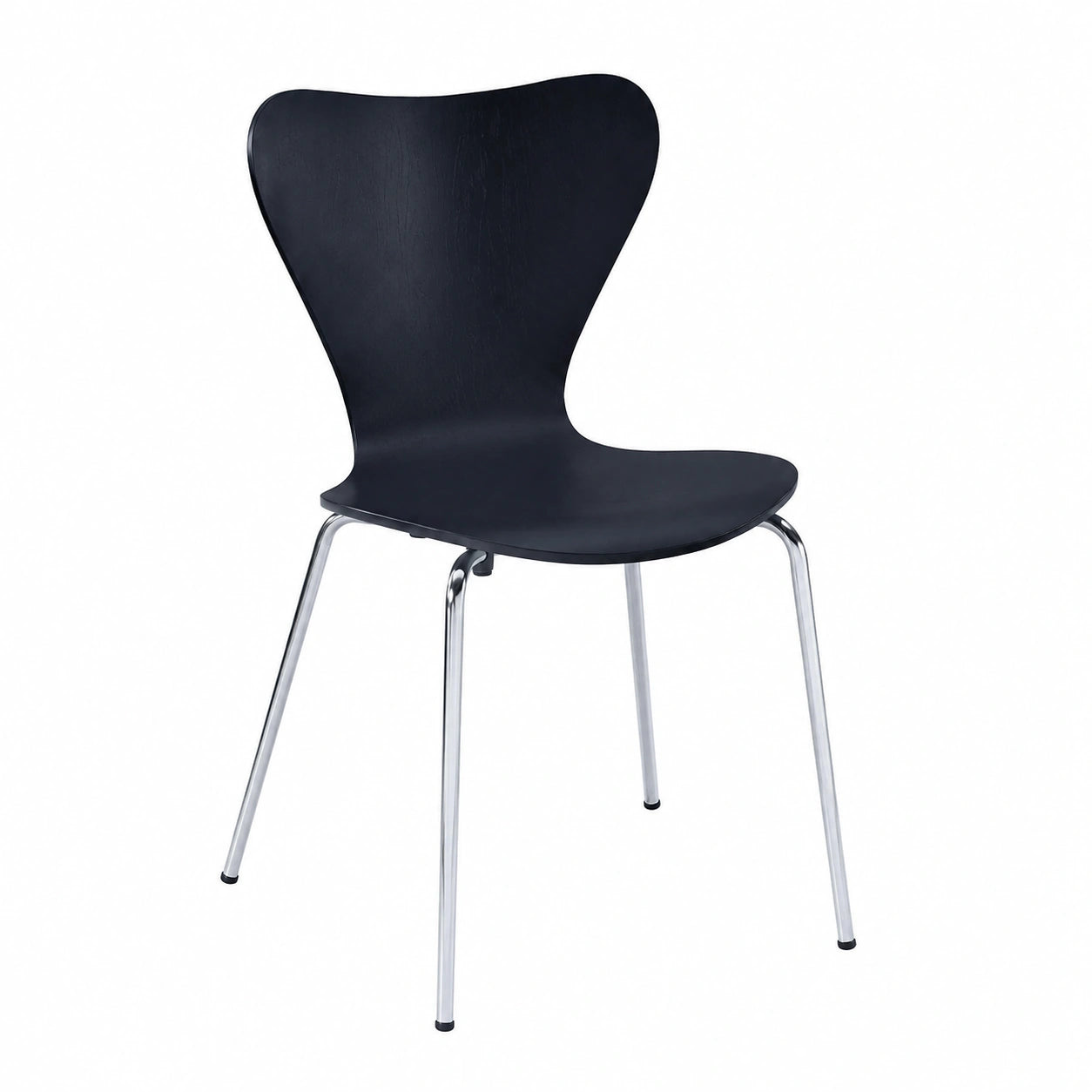 Esszimmerstühle – 4er-Set, 80 × 48 × 46 cm, aus Holz, Schwarz, für Esszimmer