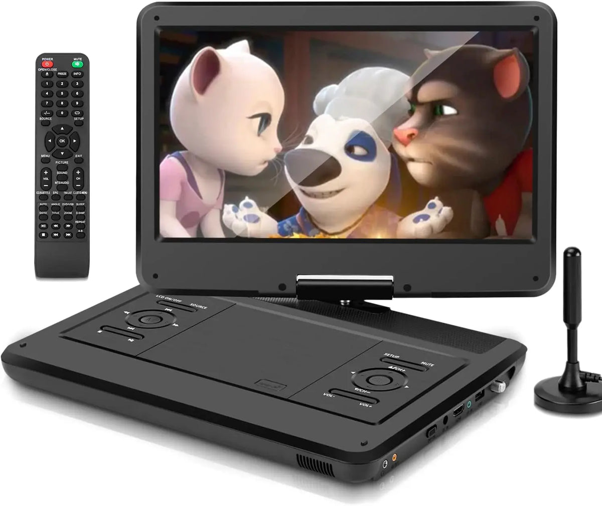 KCR Fernseher DVB-T2 mit LED-Beleuchtung und USB-Anschluss