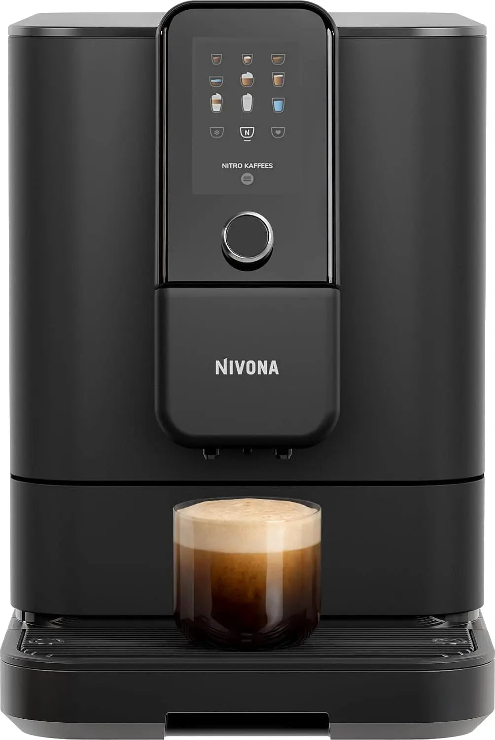 Nivona Kaffeemaschine mit App-Steuerung und LED-Beleuchtung Schwarz
