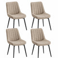 Esszimmerstühle – 4er-Set, gepolstert, aus Samt, für Esszimmer und Küche