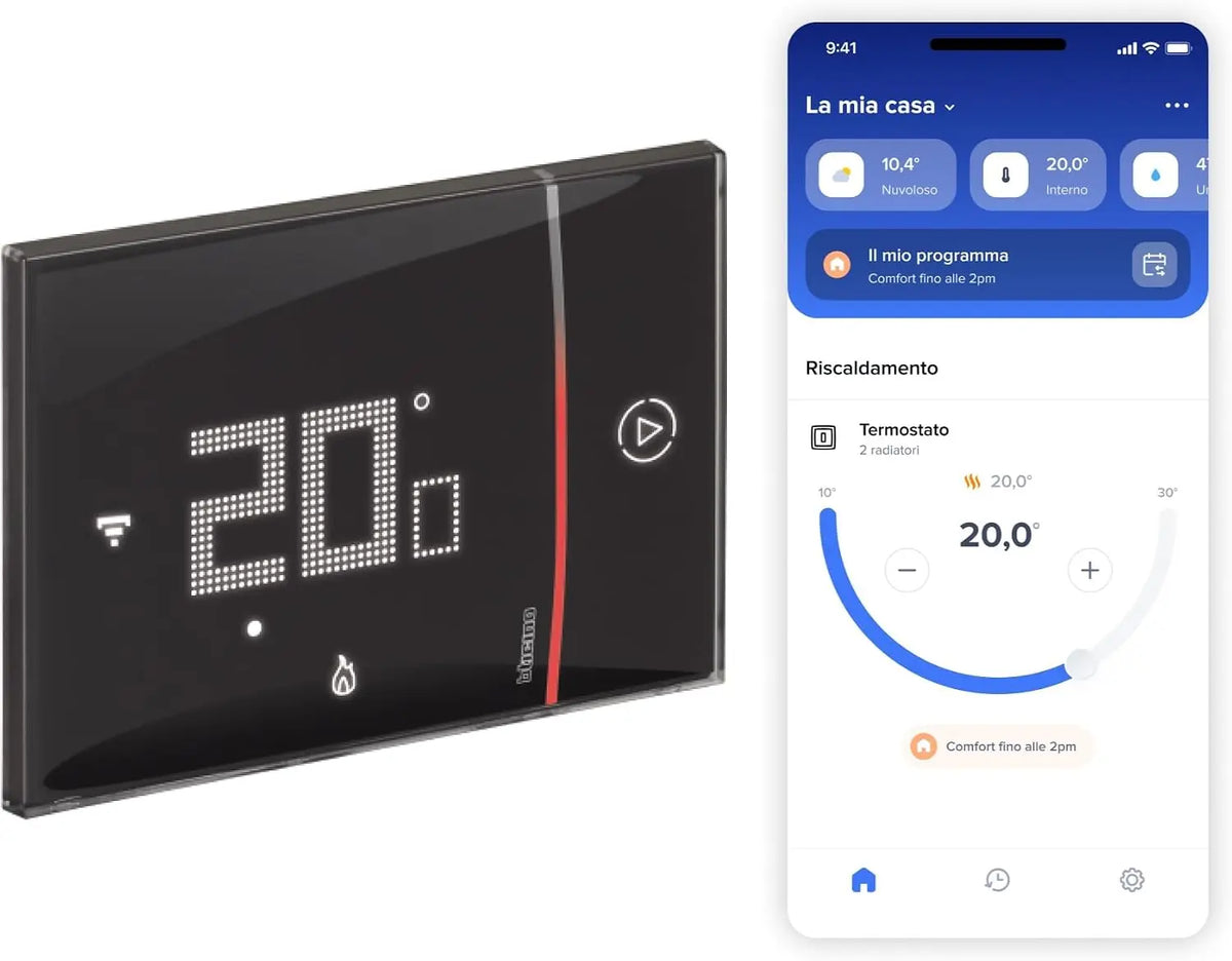 BTicino SXG8002 – Intelligenter WLAN-Thermostat Smarther2 mit Netatmo