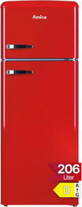 Amica Retro Kühl-Gefrierkombination 206 L 144 x 55 x 62 cm DTR 374 190 R