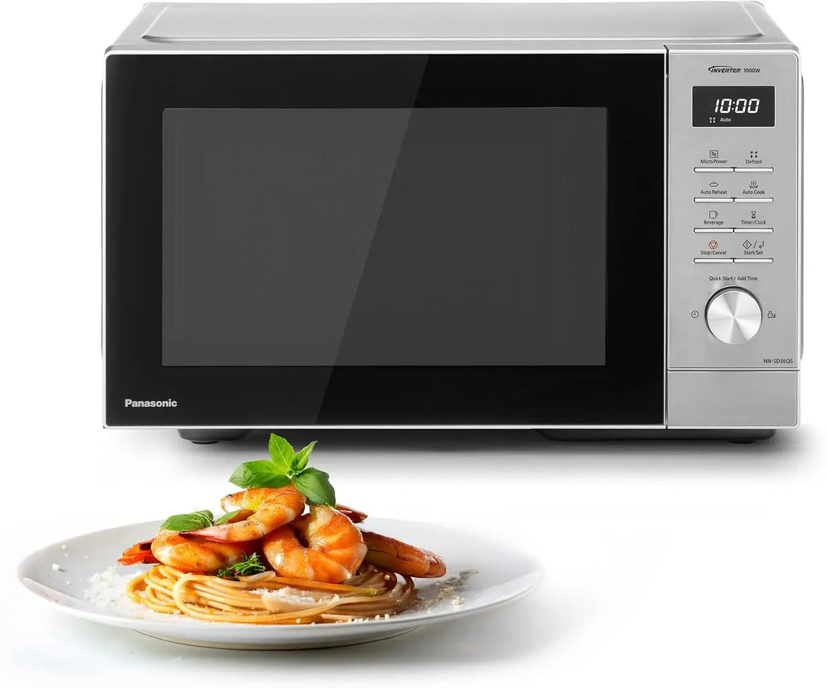 Panasonic Mikrowelle SD36QSEPG 1000 W 29 l mit Timer Silber