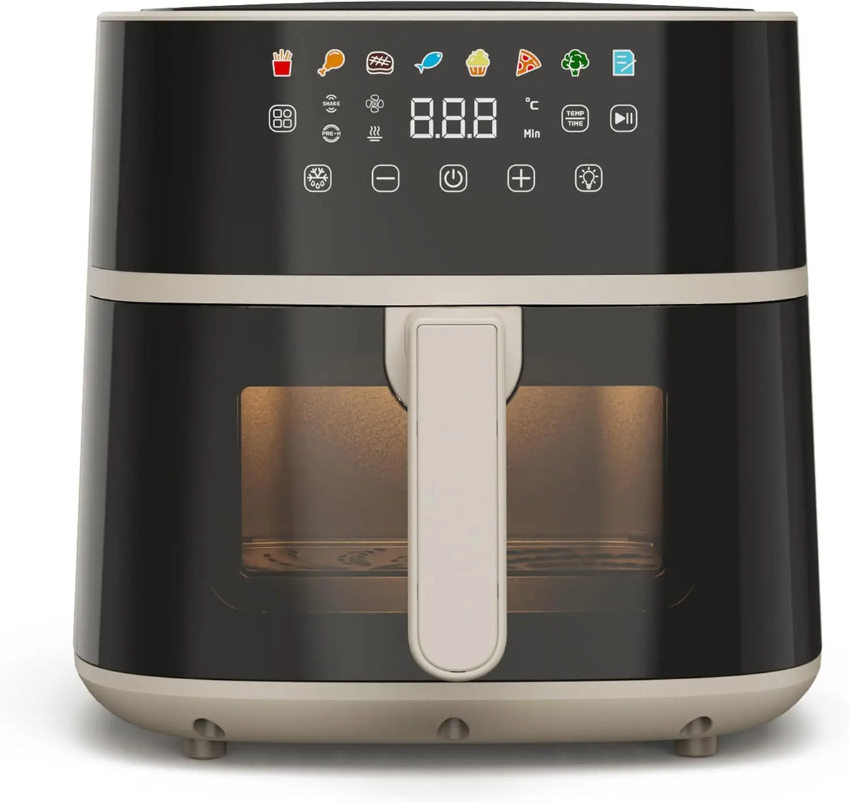 Tognana Heißluftfritteuse 1700 W 6 l mit Display und Timer