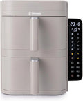 LEHMANN Heißluftfritteuse 2800 W 12 l 10 Programme mit zwei Garzonen