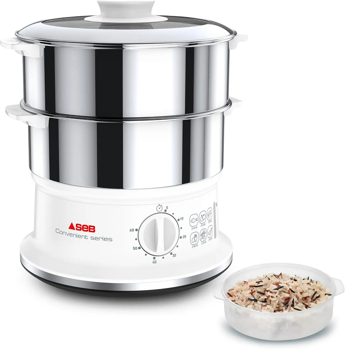 Seb Dampfgarer VC145100 6 l Silber