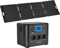VEVOE Powerstation 1800 W 200 W mit Solarfunktion
