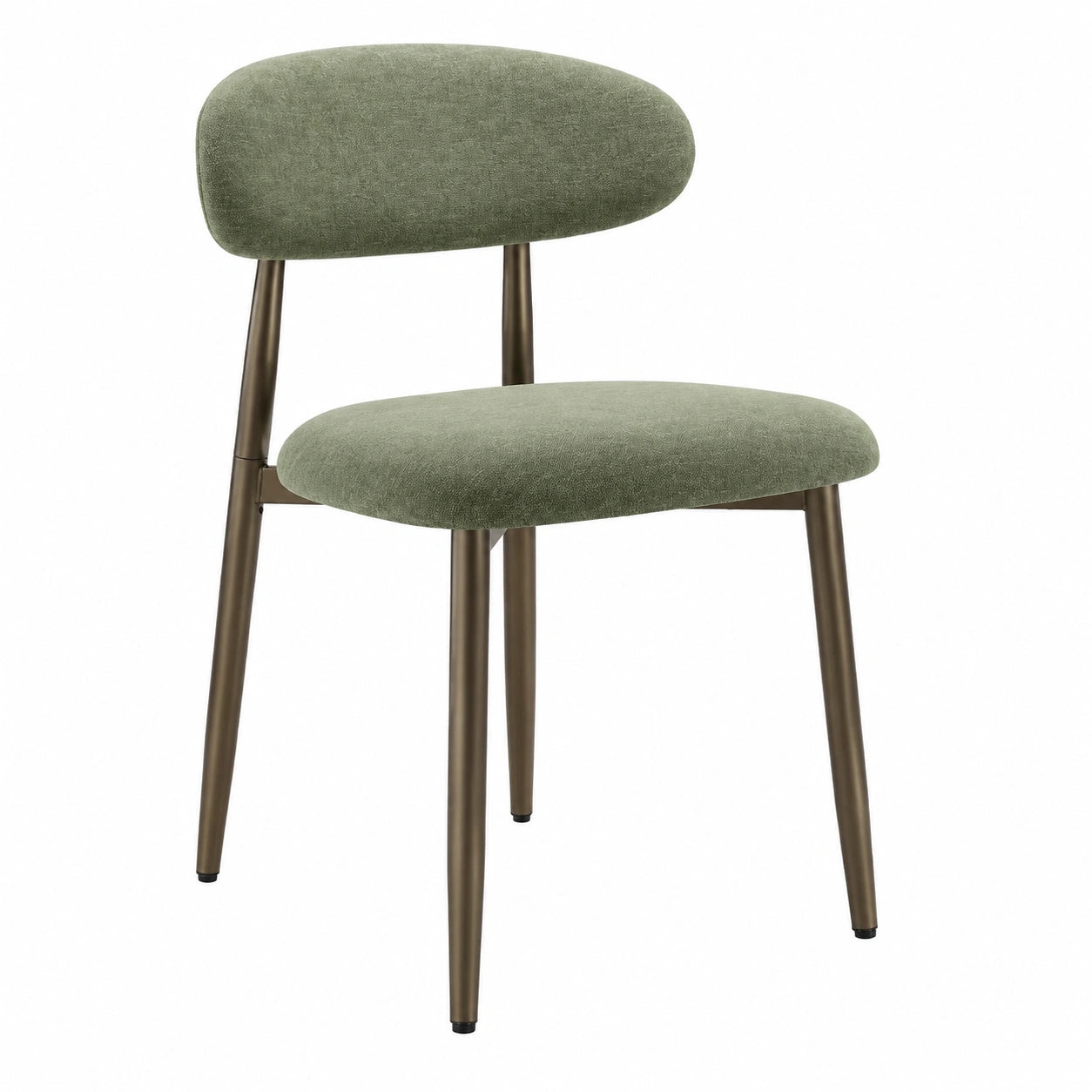 Esszimmerstühle – 2er-Set, moderner Stil, gepolstert, mit Rückenlehne, Grün, für Esszimmer, Küche und Wohnzimmer