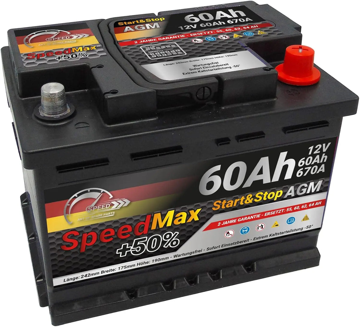 SMC Batterie 680A 12 V 60 Ah