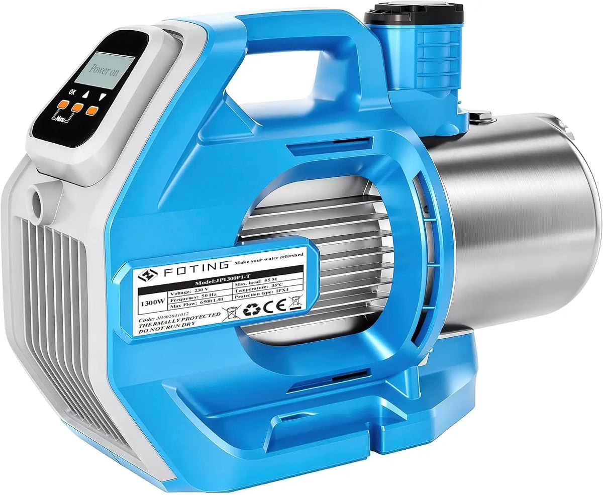 FOTING Drucker 1300 W 6.000 l mit Display und Timer Silber