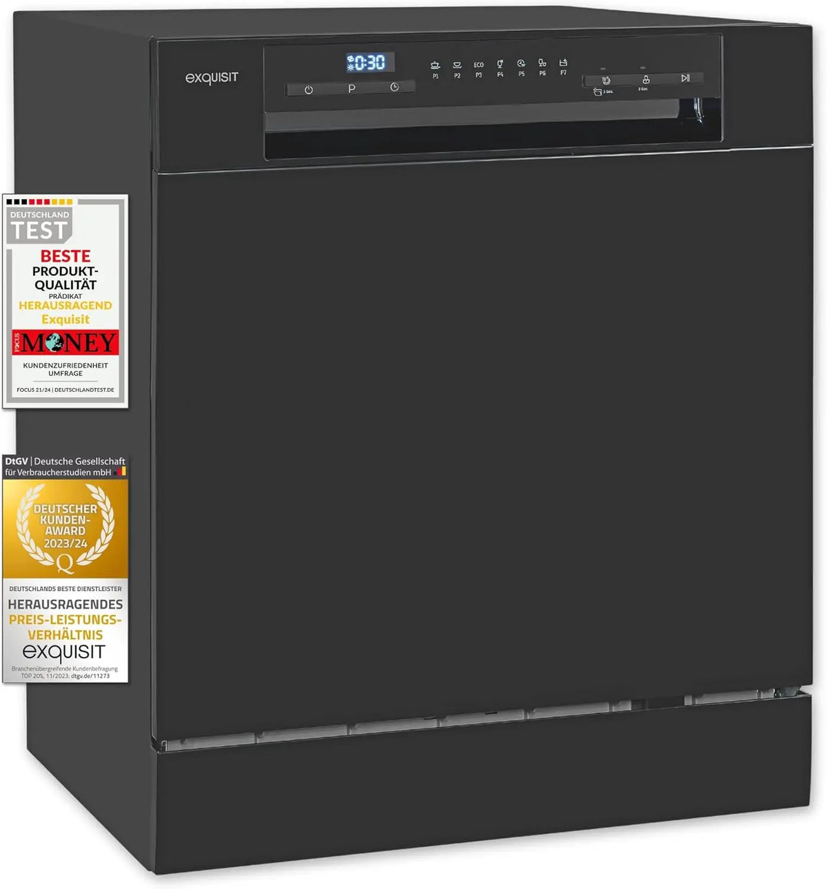 Exquisit Tisch GSP508 Schwarz