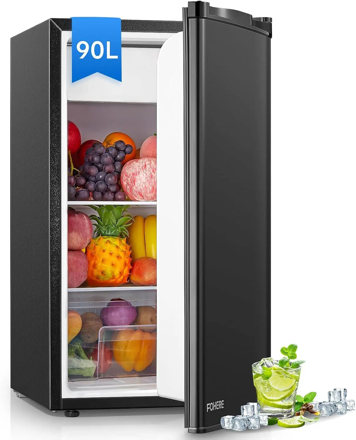 FOHERE Kühlschrank 90 l