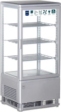 METRO Vitrine GGC2078SV 78 l 96 cm mit LED-Beleuchtung Silber