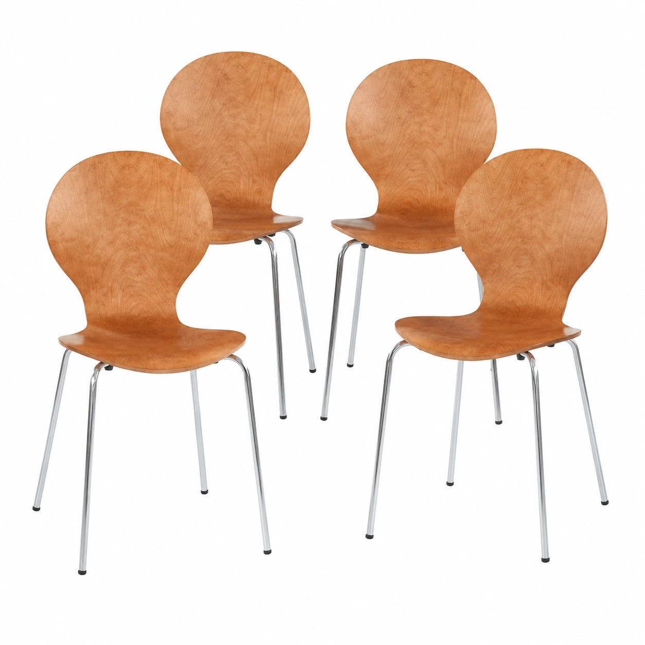 Esszimmerstühle – 4er-Set, 85 × 48 × 50 cm, aus Holz, für Esszimmer