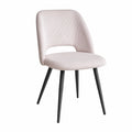 Esszimmerstühle – 4er-Set, mit Rückenlehne, Beige, für Esszimmer, Küche und Wohnzimmer