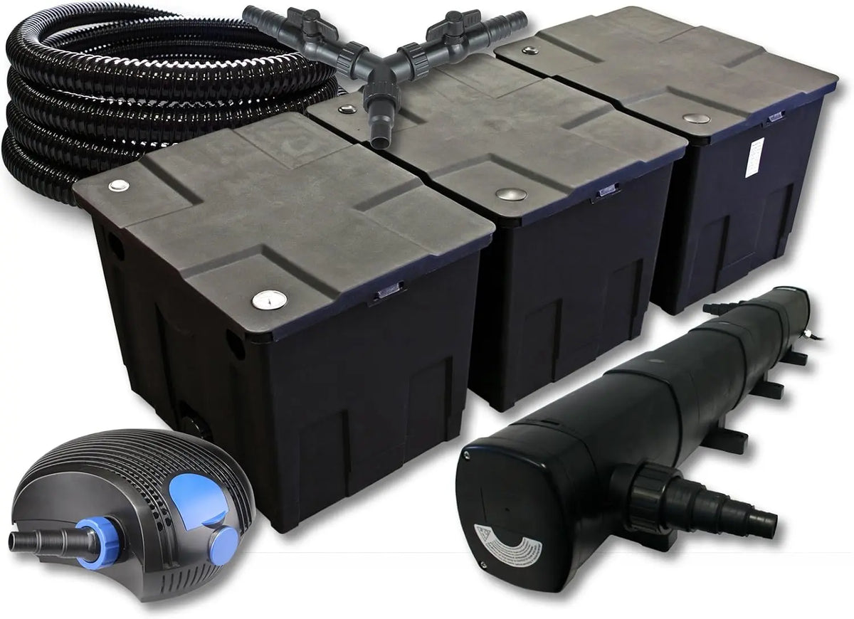 SunSun Komplettset: CBF-350C Teichfilter bis 90000 L Teichfilteranlage Durchlauffilter