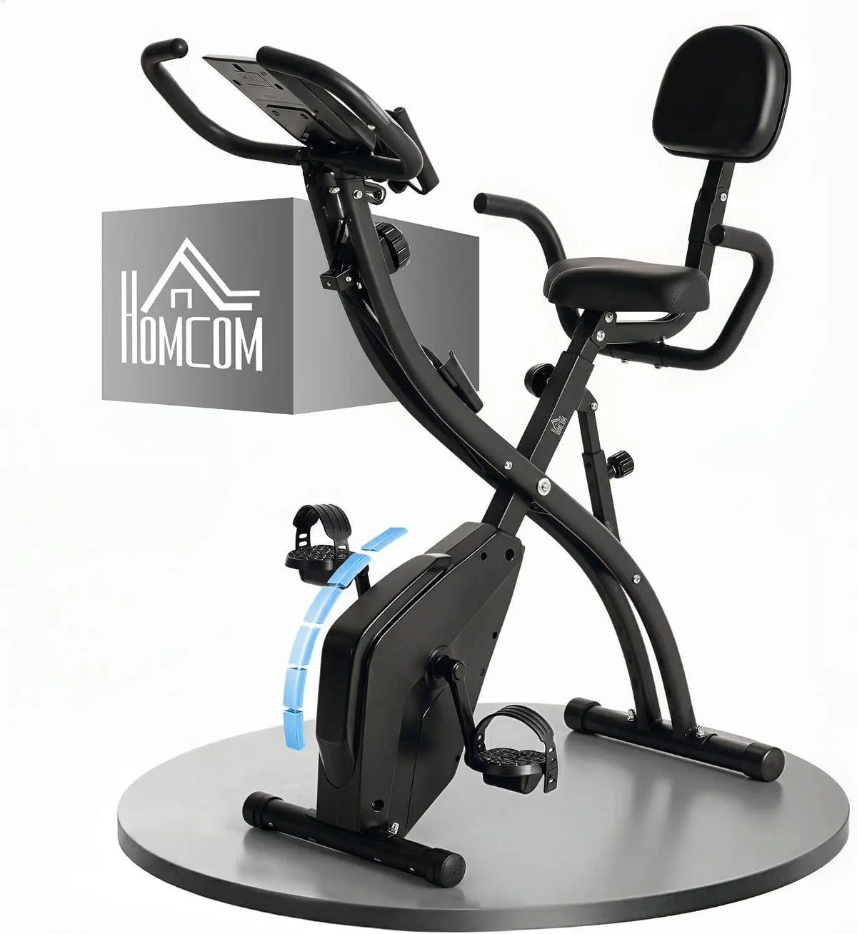 HOMCOM Fahrrad mit Display Schwarz