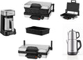 Multigrill Grill 2000 W mit 4-in-1-Funktion Schwarz