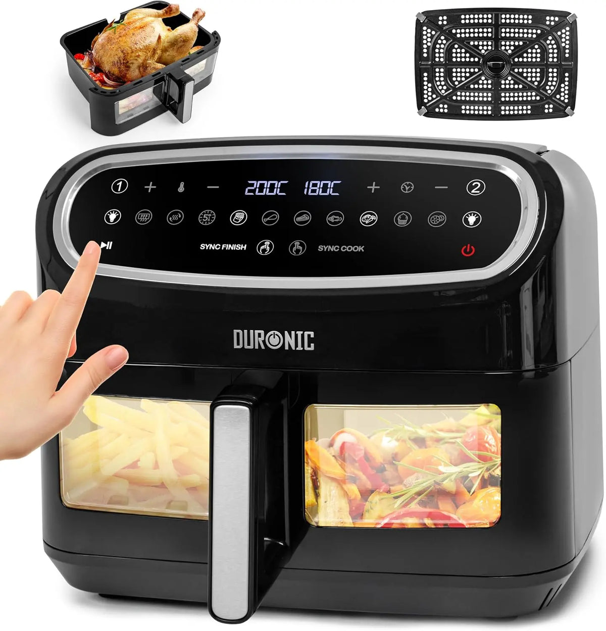 Duronic Heißluftfritteuse AF14 10 l