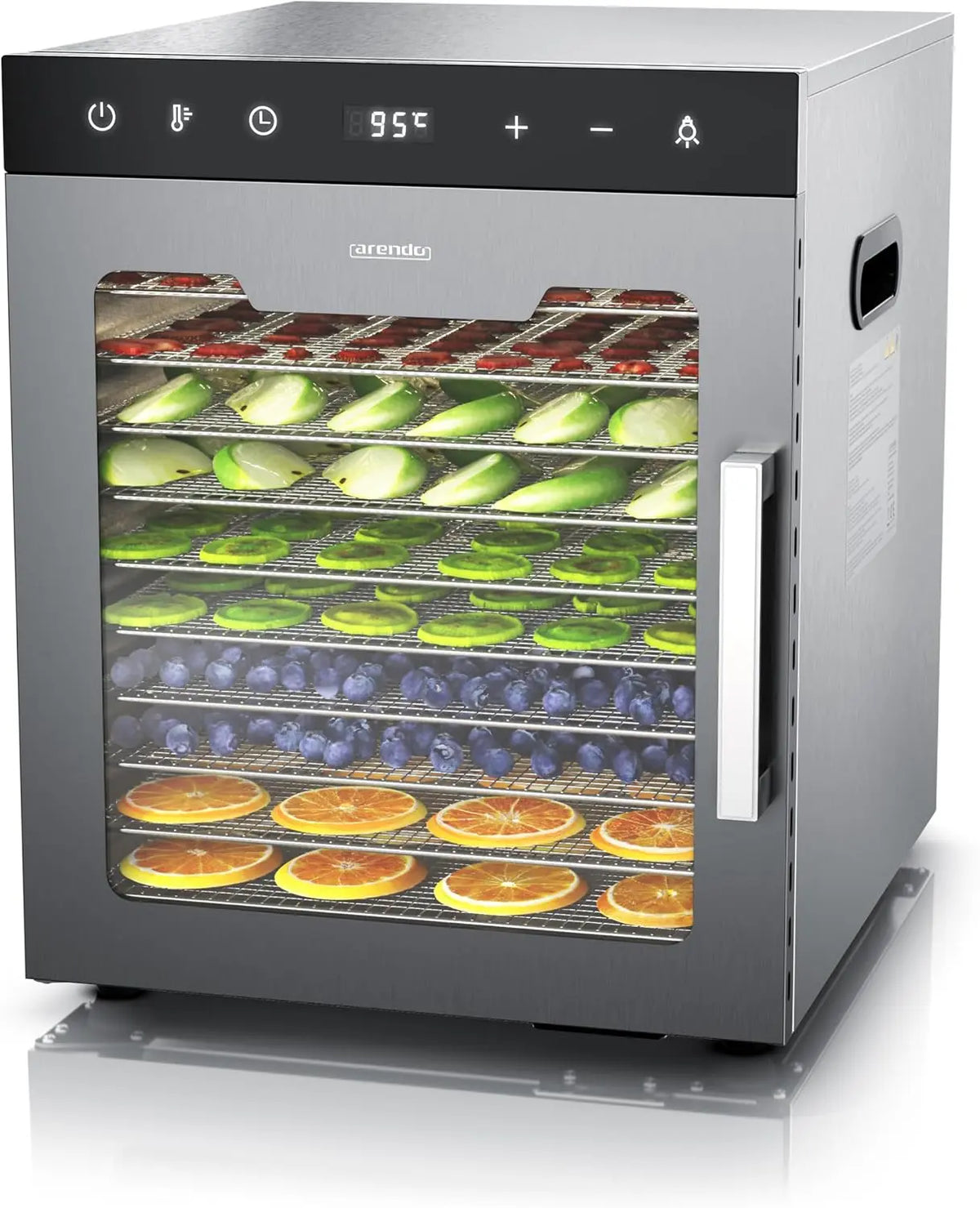 Arendo Dörrautomat 800 W Silber