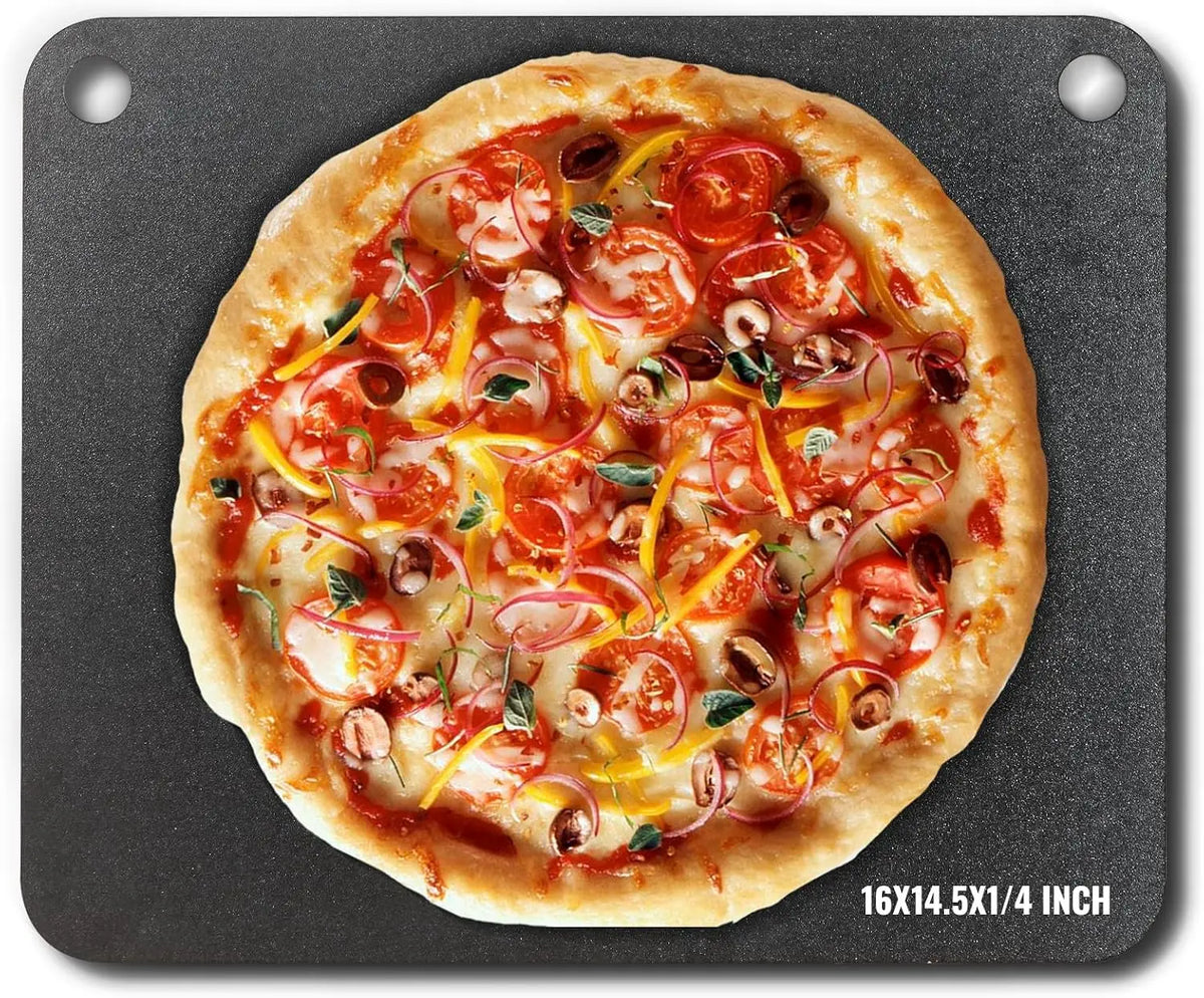 VEVOR Pizzastein Pizzastahl 406 x 368 x 6 mm