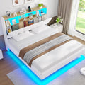 Brinlawb Bett mit LED-Beleuchtung und USB-Anschluss