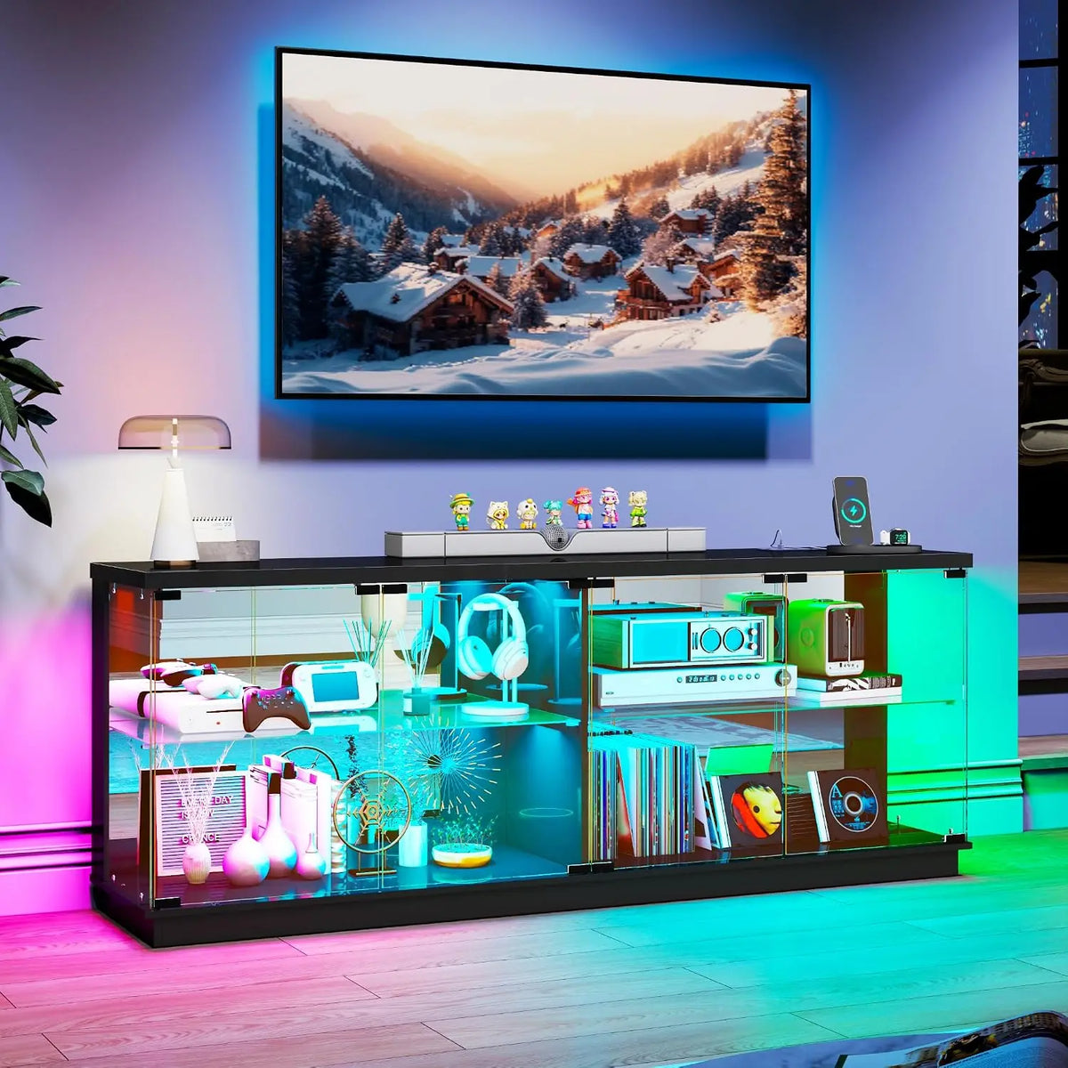 Vitrine mit LED-Beleuchtung
