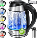 KESSER Wasserkocher 1,8 l mit LED-Beleuchtung Silber